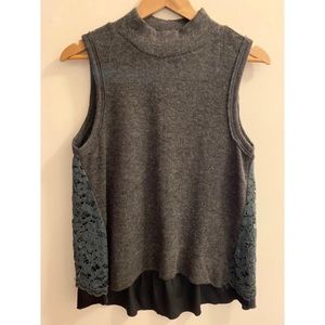 Anthropologie Moth Turtleneck Tank